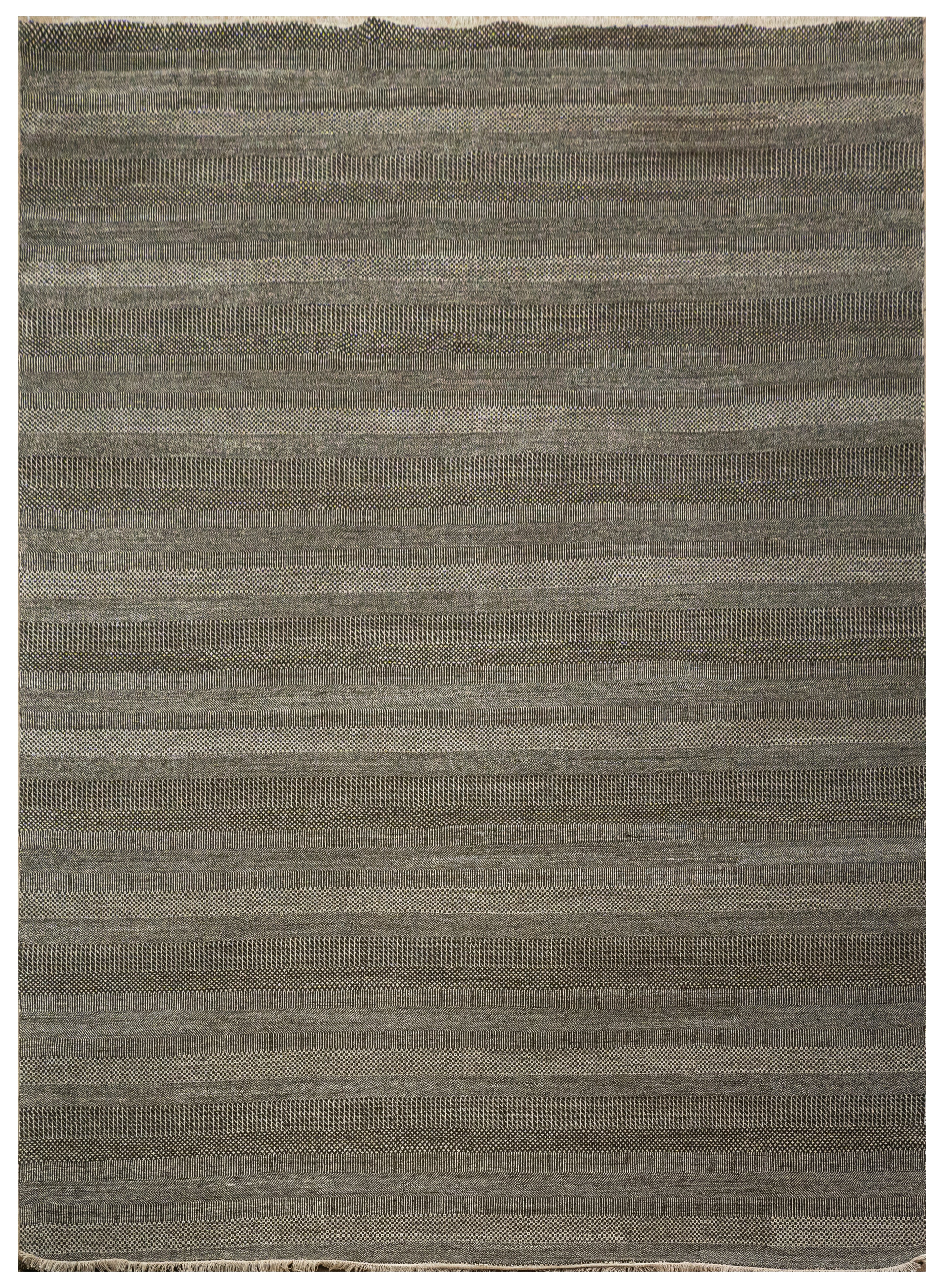 Handknotted Carpet, DIA - 1498 MCN, Grullo & Smoky Black